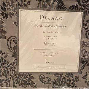 Delano Duvet/Comforter Cover Set - King size